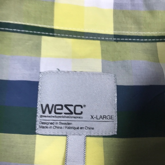 Men’s Wezc Long Sleeve Plaid Button down shirt XL - Picture 3 of 4